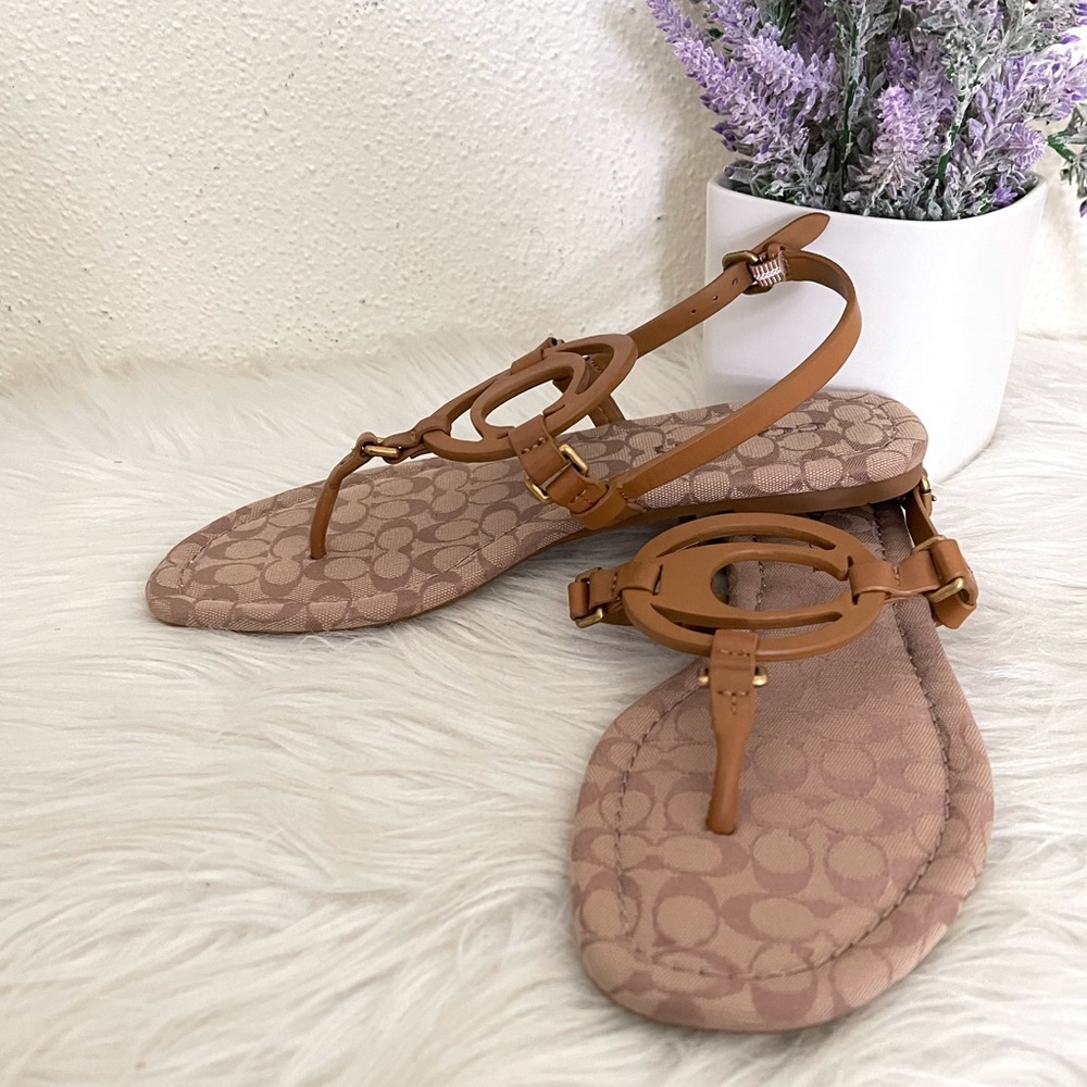 Coach Jeri-LTR Signature Sandal